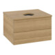V&B Waschtischunterschrank mit Frontstruktur -Beleuchtung Antao 60x36x50cm, WBP-farbe hon. Oa, honey oak-3