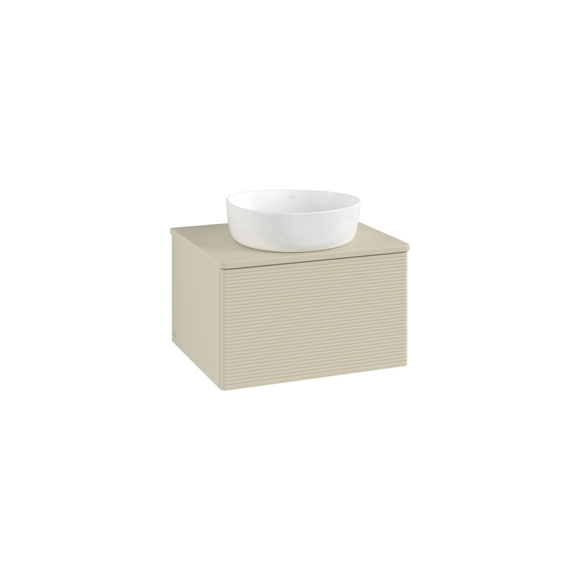 V&B Waschtischunterschrank mit Frontstruktur -Beleuchtung Antao 60x36x50cm, WBP-farbe Lac, si Gr m Lac ; Villeroy & Boch