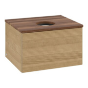 V&B Waschtischunterschrank mit Frontstruktur -Beleuchtung Antao 60x36x50cm, WBP-farbe w. wal, honey oak-3