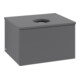 V&B Waschtischunterschrank mit Frontstruktur -Beleuchtung Antao 60x36x50cm, WBP Lac, Anthrac. m Lac-3