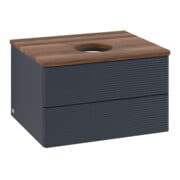 V&B Waschtischunterschrank mit Frontstruktur -Beleuchtung Antao 60x36x50cm, WBP w. wal, md bl. m Lac-3