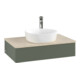 V&B Waschtischunterschrank mit Frontstruktur -Beleuchtung Antao 80x19x50cm, HL, WBP botti., le g. m Lac-3