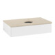V&B Waschtischunterschrank mit Frontstruktur -Beleuchtung Antao 80x19x50cm, HL, WBP botti., wh. m Lac-1