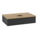 V&B Waschtischunterschrank mit Frontstruktur -Beleuchtung Antao 80x19x50cm, HL, WBP hon. Oa, bla m Lac-1