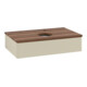 V&B Waschtischunterschrank mit Frontstruktur -Beleuchtung Antao 80x19x50cm, HL, WBP w. wal, si Gr m Lac-1