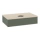V&B Waschtischunterschrank mit Frontstruktur -Beleuchtung Antao 80x19x50cm, WBP botti., lea gre. m Lac-3