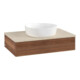 V&B Waschtischunterschrank mit Frontstruktur -Beleuchtung Antao 80x19x50cm, WBP-farbe botti., w. walnut-3