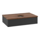 V&B Waschtischunterschrank mit Frontstruktur -Beleuchtung Antao 80x19x50cm, WBP-farbe w. wal, bla m Lac-3