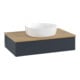 V&B Waschtischunterschrank mit Frontstruktur -Beleuchtung Antao 80x19x50cm, WBP hon. Oa, md bl. m Lac-4