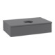 V&B Waschtischunterschrank mit Frontstruktur -Beleuchtung Antao 80x19x50cm, WBP Lac, Anthrac. m Lac-3
