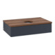 V&B Waschtischunterschrank mit Frontstruktur -Beleuchtung Antao 80x19x50cm, WBP w. wal, md bl. m Lac-3