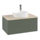 V&B Waschtischunterschrank mit Frontstruktur -Beleuchtung Antao 80x36x50cm, HL, WBP botti., le g. m Lac-3