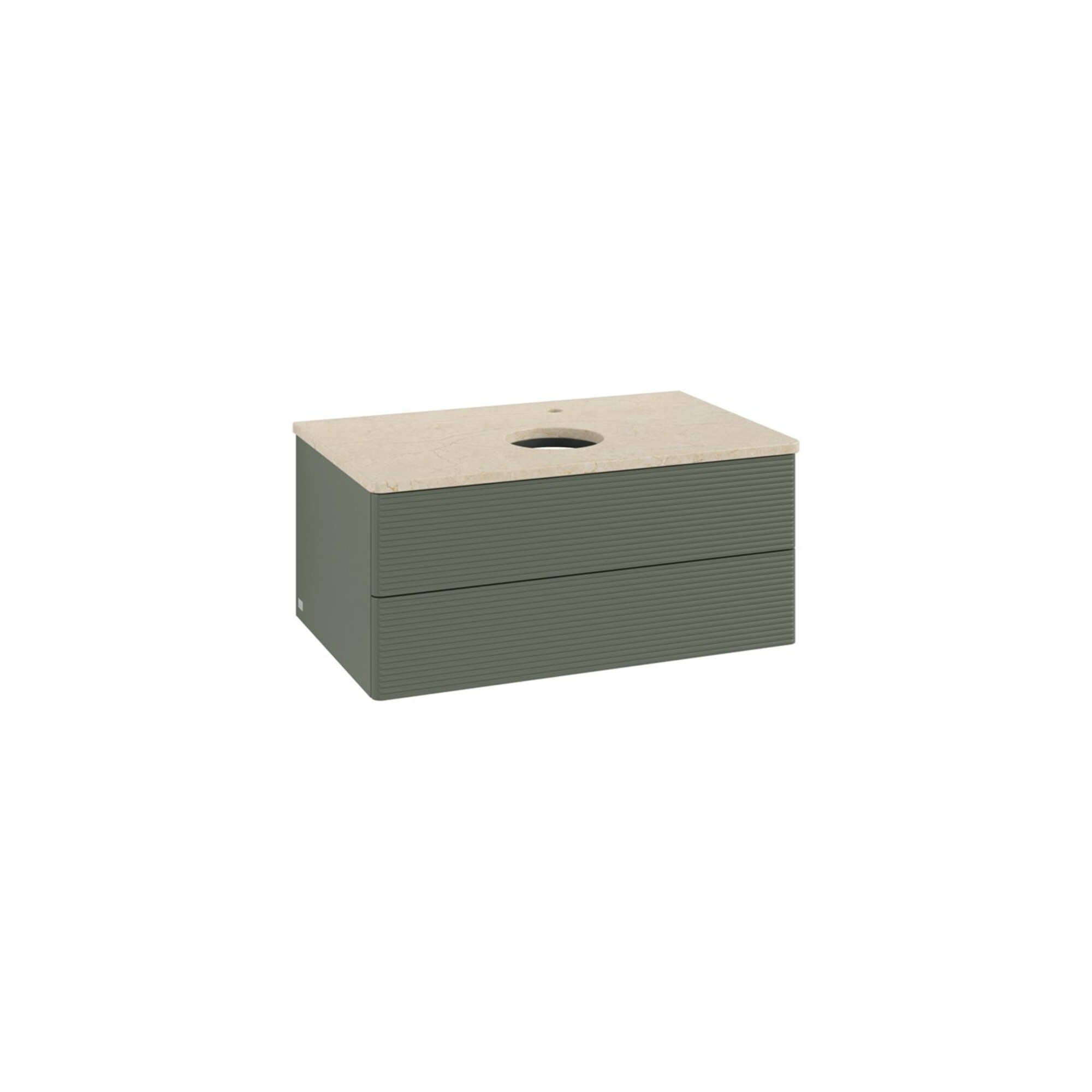 V&B Waschtischunterschrank mit Frontstruktur -Beleuchtung Antao 80x36x50cm, HL, WBP botti., le g. m Lac ; Villeroy & Boch
