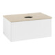 V&B Waschtischunterschrank mit Frontstruktur -Beleuchtung Antao 80x36x50cm, HL, WBP botti., wh. m Lac-1