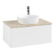 V&B Waschtischunterschrank mit Frontstruktur -Beleuchtung Antao 80x36x50cm, HL, WBP botti., wh. m Lac-3