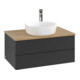 V&B Waschtischunterschrank mit Frontstruktur -Beleuchtung Antao 80x36x50cm, HL, WBP hon. Oa, bla m Lac-3