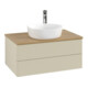 V&B Waschtischunterschrank mit Frontstruktur -Beleuchtung Antao 80x36x50cm, HL, WBP hon. Oa, si Gr m Lac-4