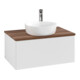 V&B Waschtischunterschrank mit Frontstruktur -Beleuchtung Antao 80x36x50cm, HL, WBP w. wal, glo wh. Lac-3