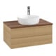 V&B Waschtischunterschrank mit Frontstruktur -Beleuchtung Antao 80x36x50cm, HL, WBP w. wal, hon. Oa-1
