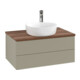 V&B Waschtischunterschrank mit Frontstruktur -Beleuchtung Antao 80x36x50cm, HL, WBP w. wal, st. Gr m Lac-3