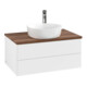 V&B Waschtischunterschrank mit Frontstruktur -Beleuchtung Antao 80x36x50cm, HL, WBP w. wal, wh. m Lac-1