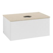 V&B Waschtischunterschrank mit Frontstruktur -Beleuchtung Antao 80x36x50cm, WBP botti., glo wh. Lac-3