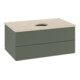 V&B Waschtischunterschrank mit Frontstruktur -Beleuchtung Antao 80x36x50cm, WBP botti., lea gre. m Lac-3