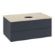 V&B Waschtischunterschrank mit Frontstruktur -Beleuchtung Antao 80x36x50cm, WBP botti., md bl. m Lac-1