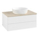 V&B Waschtischunterschrank mit Frontstruktur -Beleuchtung Antao 80x36x50cm, WBP-farbe botti., wh. m Lac-3