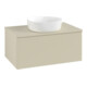 V&B Waschtischunterschrank mit Frontstruktur -Beleuchtung Antao 80x36x50cm, WBP-farbe Lac, si Gr m Lac