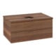 V&B Waschtischunterschrank mit Frontstruktur -Beleuchtung Antao 80x36x50cm, WBP-farbe w. wal, w. walnut-3