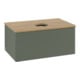 V&B Waschtischunterschrank mit Frontstruktur -Beleuchtung Antao 80x36x50cm, WBP hon. Oa, lea gre. m Lac-3
