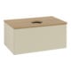 V&B Waschtischunterschrank mit Frontstruktur -Beleuchtung Antao 80x36x50cm, WBP hon. Oa, si Gr m Lac-3