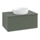 V&B Waschtischunterschrank mit Frontstruktur -Beleuchtung Antao 80x36x50cm, WBP Lac, lea gre. m Lac-1