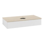 V&B Waschtischunterschrank mit Frontstruktur, mit Beleuchtung Antao 100x19x50cm, WBP botti., glo wh. Lac-3