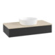 V&B Waschtischunterschrank mit Frontstruktur, mit Beleuchtung Antao 100x19x50cm, WBP-farbe botti., bla m Lac-1