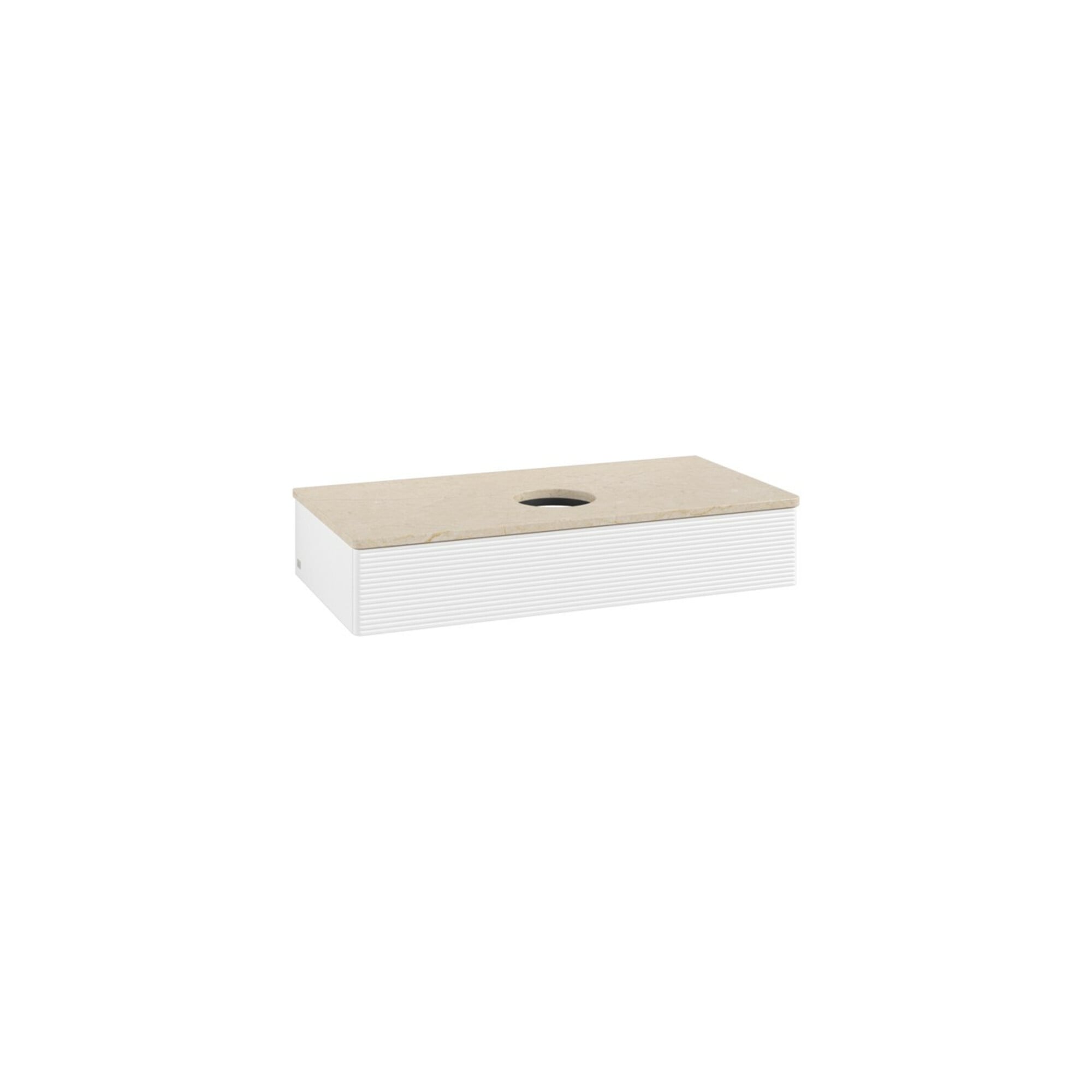 V&B Waschtischunterschrank mit Frontstruktur, mit Beleuchtung Antao 100x19x50cm, WBP-farbe botti., wh. m Lac ; Villeroy & Boch
