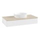 V&B Waschtischunterschrank mit Frontstruktur, mit Beleuchtung Antao 100x19x50cm, WBP-farbe botti., wh. m Lac-3