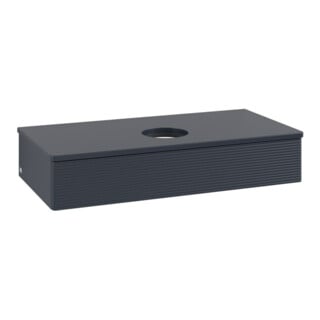 V&B Waschtischunterschrank mit Frontstruktur, mit Beleuchtung Antao 100x19x50cm, WBP-farbe Lac, md bl. m Lac