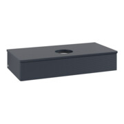 V&B Waschtischunterschrank mit Frontstruktur, mit Beleuchtung Antao 100x19x50cm, WBP-farbe Lac, md bl. m Lac