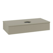 V&B Waschtischunterschrank mit Frontstruktur, mit Beleuchtung Antao 100x19x50cm, WBP-farbe Lac, st. Gr m Lac