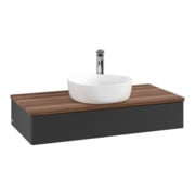V&B Waschtischunterschrank mit Frontstruktur, mit Beleuchtung Antao 100x19x50cm, WBP-farbe w. wal, bla m Lac-3