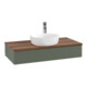 V&B Waschtischunterschrank mit Frontstruktur, mit Beleuchtung Antao 100x19x50cm, WBP w. wal, lea gre. m Lac-3