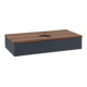 V&B Waschtischunterschrank mit Frontstruktur, mit Beleuchtung Antao 100x19x50cm, WBP w. wal, md bl. m Lac-4