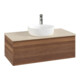 V&B Waschtischunterschrank mit Frontstruktur, mit Beleuchtung Antao 100x36x50cm, HL, WBP botti., w. wal-1