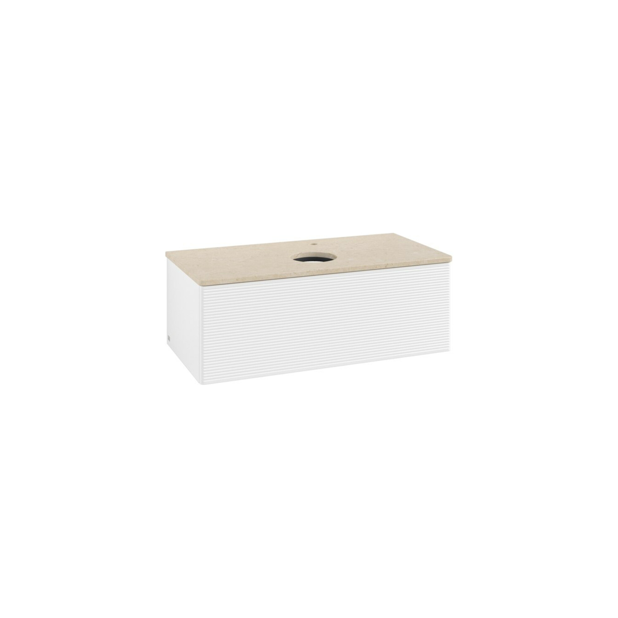 V&B Waschtischunterschrank mit Frontstruktur, mit Beleuchtung Antao 100x36x50cm, HL, WBP botti., wh. m Lac ; Villeroy & Boch