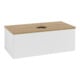 V&B Waschtischunterschrank mit Frontstruktur, mit Beleuchtung Antao 100x36x50cm, HL, WBP hon. Oa, g wh. Lac-3