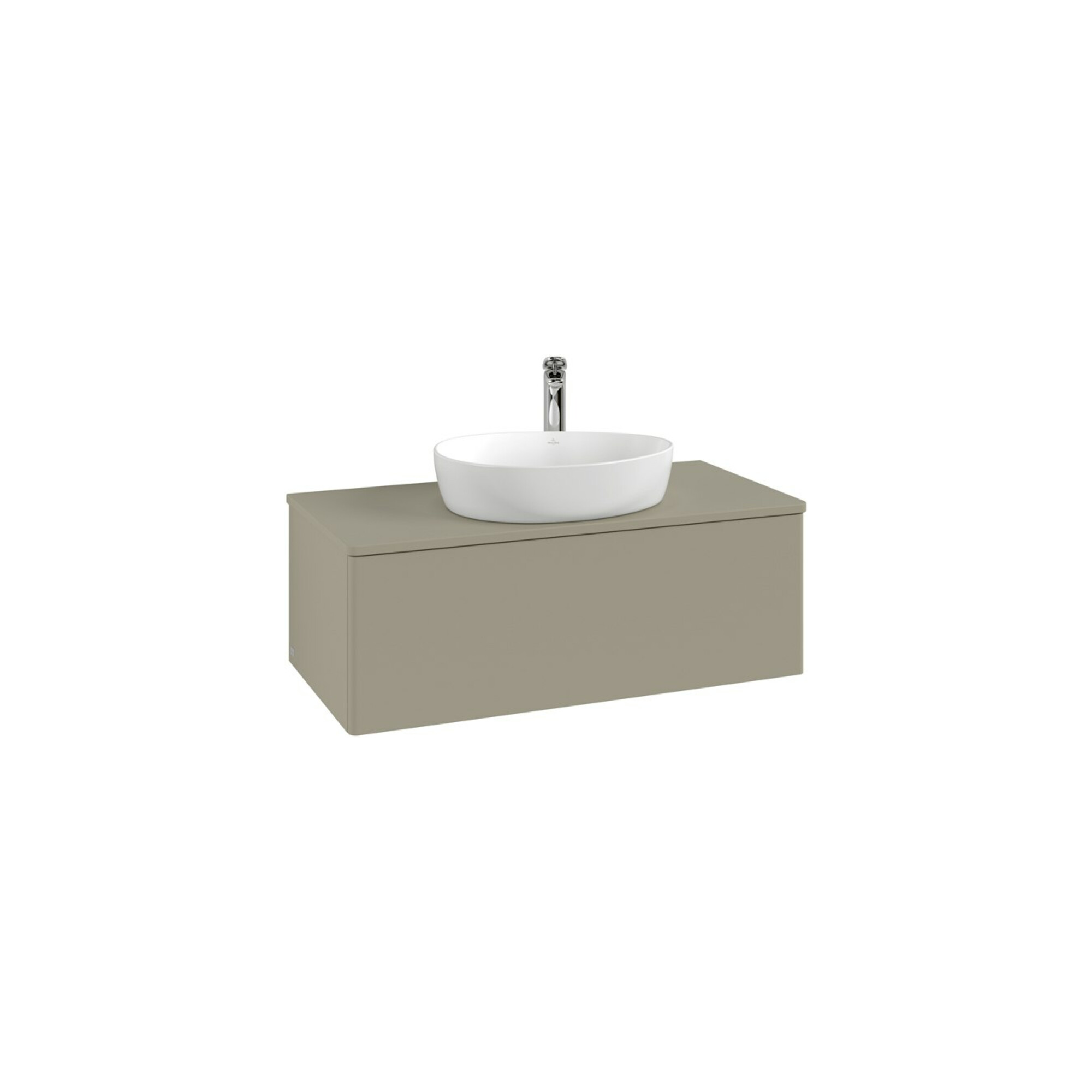 V&B Waschtischunterschrank mit Frontstruktur, mit Beleuchtung Antao 100x36x50cm, HL, WBP Lac, wh. m Lac ; Villeroy & Boch