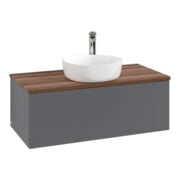V&B Waschtischunterschrank mit Frontstruktur, mit Beleuchtung Antao 100x36x50cm, HL, WBP w wa, A m Lac