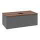 V&B Waschtischunterschrank mit Frontstruktur, mit Beleuchtung Antao 100x36x50cm, HL, WBP w wa, A m Lac